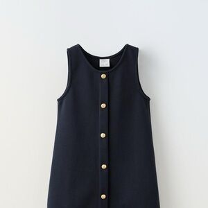 Zara Navy Blue Kids Casual Dress